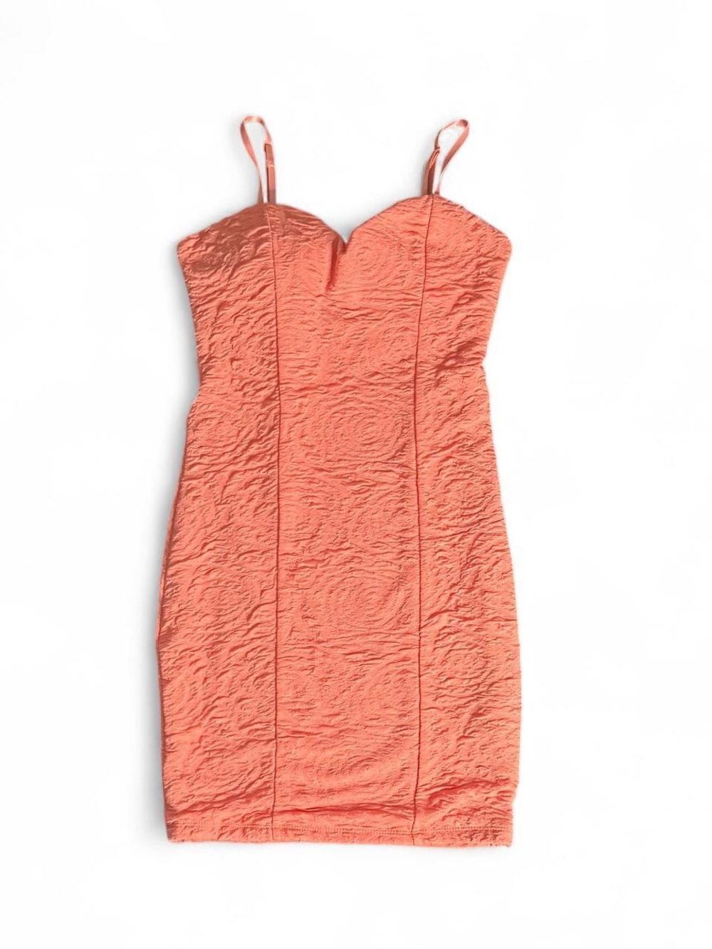 Seductions Sweetheart Coral Bodycon Dress